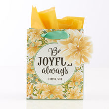 Load image into Gallery viewer, GIFT BAG - (S) BE JOYFUL - YELLOW - 4.2&quot; X 3.4&quot;
