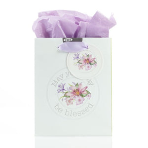 GIFT BAG - (S) MAY YOUR DAY BE BLESSED - 5" X 2.75" X 6.75"