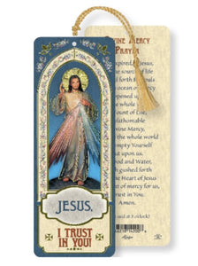 BOOKMARK - DIVINE MERCY - LAMINATED AND WITH TASSEL