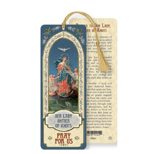 BOOKMARK - OUR LADY UNTIER OF KNOTS - LAMINATED