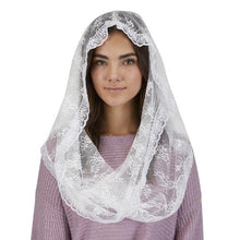 Load image into Gallery viewer, CHAPEL VEIL - WHITE LACE - INFINITY
