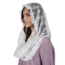 Load image into Gallery viewer, CHAPEL VEIL - WHITE LACE - INFINITY
