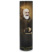 Load image into Gallery viewer, DEVOTIONAL LED CANDLE - PADRE PIO

