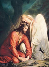 Load image into Gallery viewer, NOTE CARD - JESUS IN GETHSEMANE - ANGEL - BLANK
