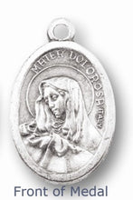 Load image into Gallery viewer, OUR LADY OF SORROWS (MATER DOLOROSA) ECCE HOMO - 1&quot; OXIDIZED
