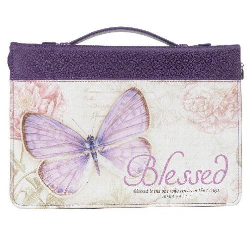 BIBLE COVER - (M) BLESSED - BUTTERFLY