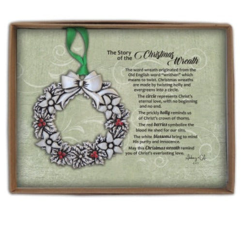 ORNAMENT - THE STORY OF THE CHRISTMAS WREATH - 2.75