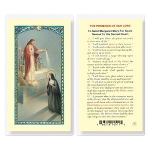 HOLY CARD - PROMISES OF OUR LORD TO ST MARGARET MARY