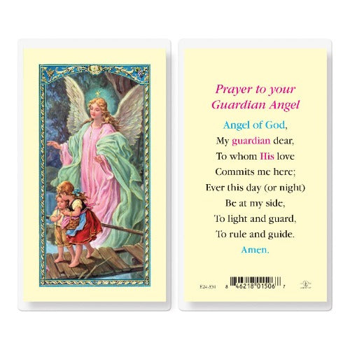 HOLY CARD - GUARDIAN ANGEL OF GOD