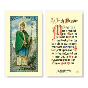 IRISH BLESSING ST PATRICK HOLY CARD