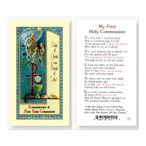 MY FIRST HOLY COMMUNION POEM HOLY CARD