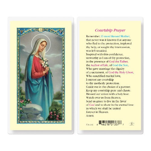 COURTSHIP PRAYER HOLY CARD