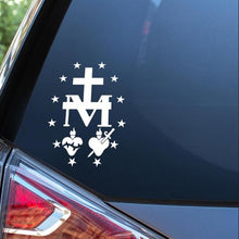 Load image into Gallery viewer, CAR DECAL - MIRACULOUS MEDAL
