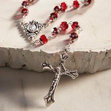 Load image into Gallery viewer, ROSARY - 8MM RUBY BEADS - RENAISSANCE
