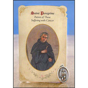 CARD AND MEDAL SET - ST PEREGRINE - CANCER