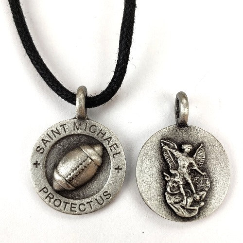 FOOTBALL - ST MICHAEL - PEWTER ON CORD