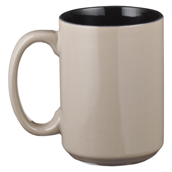 Coffee Mug A Man's Heart in Brown 14oz