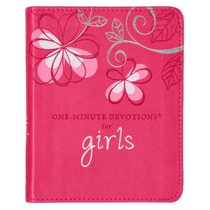ONE -MINUTE DEVOTIONS FOR GIRLS - LUX LEATHER