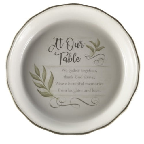 PIE PLATE - AT OUR TABLE - 10.5