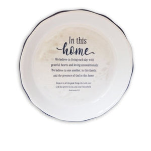 PIE PLATE - IN THIS HOME - 10.5"