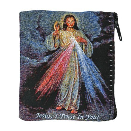 ROSARY CASE - DIVINE MERCY - WOVEN