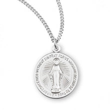 Load image into Gallery viewer, MIRACULOUS MEDAL - 0.7&quot; SS ROUND - 18&quot; CHAIN
