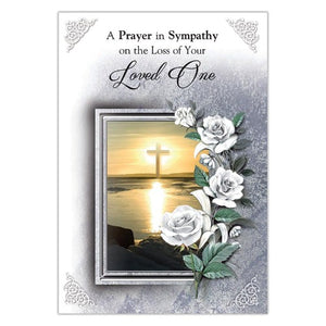 GREETING CARD - A PRAYER IN SYMPATHY - LOSS OF LOVED ONE