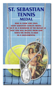 St Sebastian Women's Tennis Medal 18" Chain