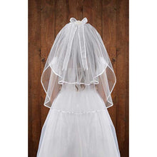 Load image into Gallery viewer, FIRST COMMUNION VEIL - TIARA - 26&quot; L
