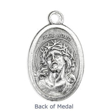 Load image into Gallery viewer, MEDAL - OUR LADY OF SORROWS (MATER DOLOROSA) ECCE HOMO - 1&quot; OXIDIZED
